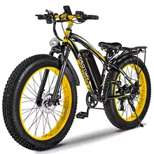 1500W Electric Bike 48V 15Ah Battery 26" 4.0 Fat Tire Ebike 34MPH High Speed Mountain Bicycle Off-Road Snow Bike for Adults