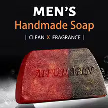 Handmade Whitening Sandalwood Men'S Soap, Deeply Cleanses The Body, Moisturizes The Face, And Is Gentle And Shiny