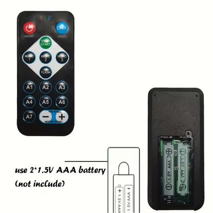 YETHKE 7-Color LED Projector with Remote Control And USB-Powered Starry Night Light - RGB Color-Changing Beam Projector