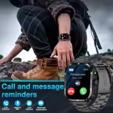 Smart Watch with Incoming Call, Dial Pad, Call History, Message Alerts, Step/Calorie Tracking, Weather Display