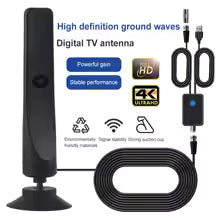 TV Digital Antenna with Signal Booster HD Antenna Support 4K 1080P 50 Miles Range High Gain Aerial for Smart Digital TV