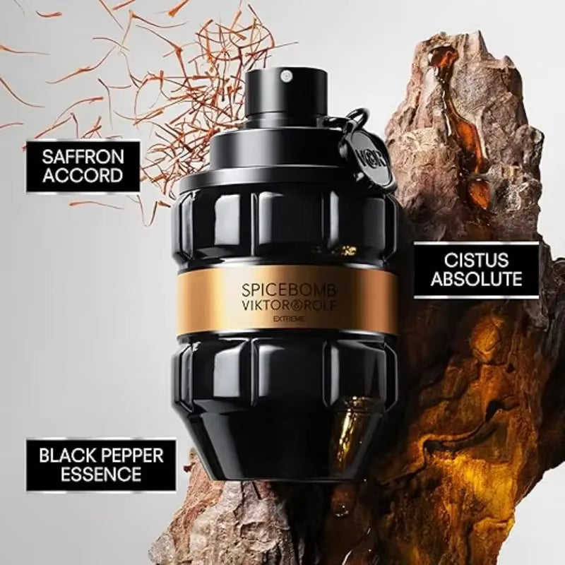 Viktor & Rolf Boom! Men's Perfume - Spicy Wood Mixed With Amber and Vanilla, 3.4 Ounces, Lasting Fragrance, High-quality Men's