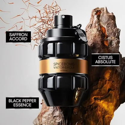 Viktor & Rolf Boom! Men's Perfume - Spicy Wood Mixed With Amber and Vanilla, 3.4 Ounces, Lasting Fragrance, High-quality Men's