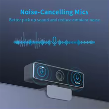 Work From Home Pack. Noise Cancelled Earbuds, USB-C Work-hub 4 Ports, & Hi-Def Webcam