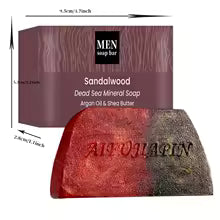 Handmade Whitening Sandalwood Men'S Soap, Deeply Cleanses The Body, Moisturizes The Face, And Is Gentle And Shiny
