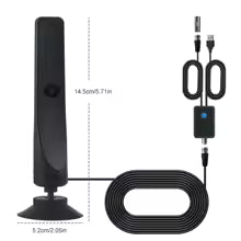 TV Digital Antenna with Signal Booster HD Antenna Support 4K 1080P 50 Miles Range High Gain Aerial for Smart Digital TV