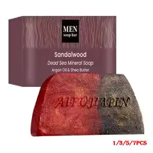 Handmade Whitening Sandalwood Men'S Soap, Deeply Cleanses The Body, Moisturizes The Face, And Is Gentle And Shiny