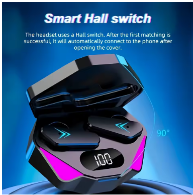 X15 TWS Wireless Bluetooth Headset LED Display Gamer Earbuds with Mic Wireless Headphones Noise Cancelling Bluetooth Earphones