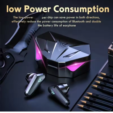 X15 TWS Wireless Bluetooth Headset LED Display Gamer Earbuds with Mic Wireless Headphones Noise Cancelling Bluetooth Earphones