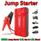 12V Battery Booster Charger - with Flashlight - for Cars, Motorcycles, SUVs